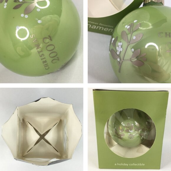 Martha Stewart Everyday Christmas Favorites Collector Ornament Green Floral 2002 - Picture 8 of 16